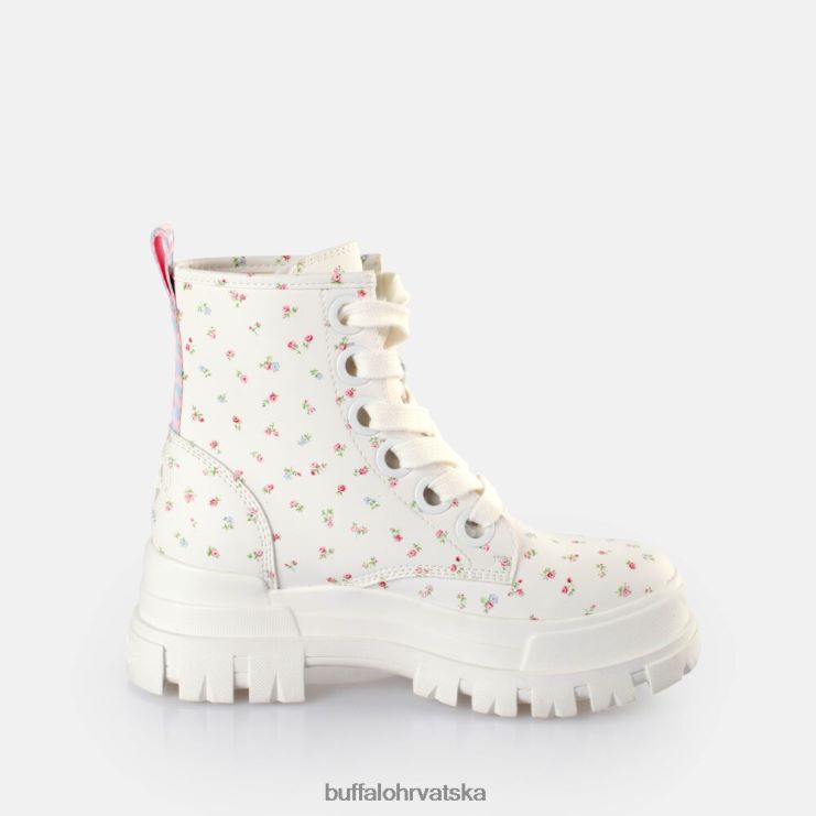 bijeli/cvjetovi Buffalo aspha čizme na vezanje hi ankle-boots vegan |čizme TDD6T412